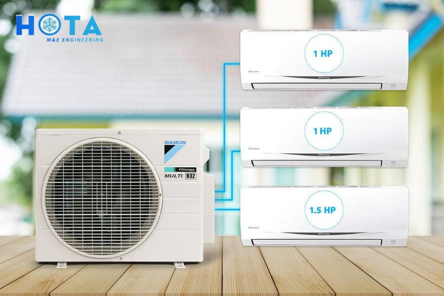 Điều Hòa Multi 1 Nóng 3 Lạnh